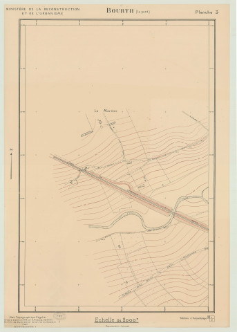 Bourth _ MRU _ Plan topographique régulier en 3 feuilles