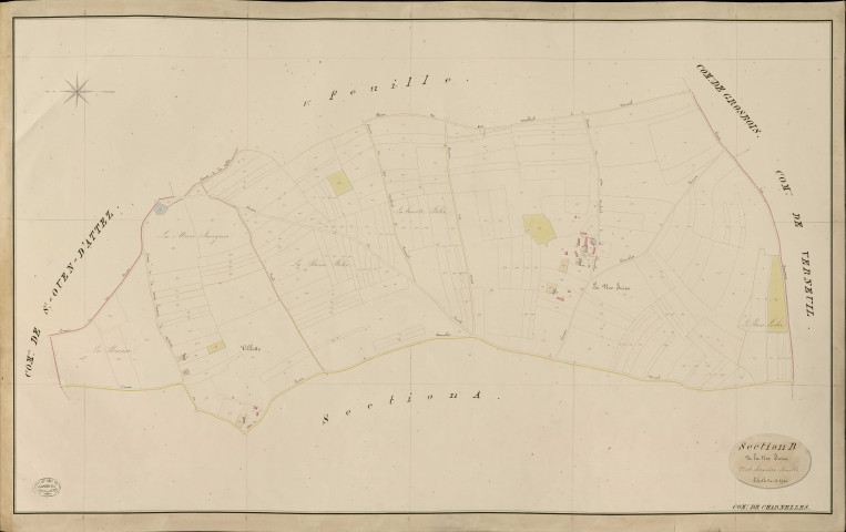 Charnelles. Section B _ de la Noe Juive _ 2e et dernière Feuille