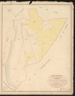 Bouafles. Tableau d'assemblage du Plan Parcellaire de la Commune de Bouafles. _ Canton des Andelys - Adelys - Eure. _ Terminé sur le terrain en 1830, sous l'administrtion de M. Le Vicomte Raymond Delaitre, Préfet - M. Cartier, Maire et sous la direction de M. Marel, Directeur des Contributions directes. _ - M. Hautier, Géomètre en chef. _ Par M. Folin, Géomètre des classes