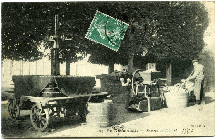 Divers. En Normandie. - Brassage des Pommes.
