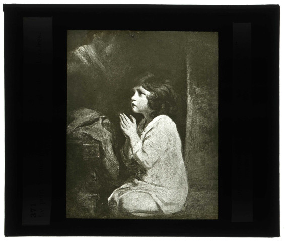 Musée The National Gallery de Londres (Angleterre), tableau de Reynolds « Le petit Samuel en prière ».