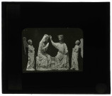 Musée du Louvre de Paris, ivoire du XIIIème siècle représentant le Couronnement de la Vierge.
