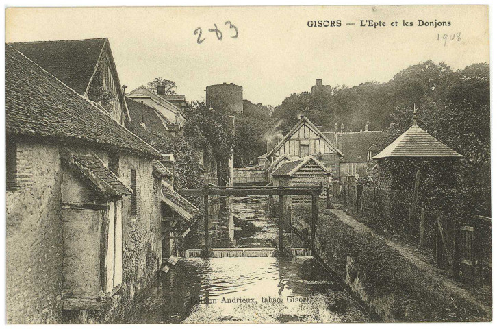 Gisors. L'Epte et les Donjons.