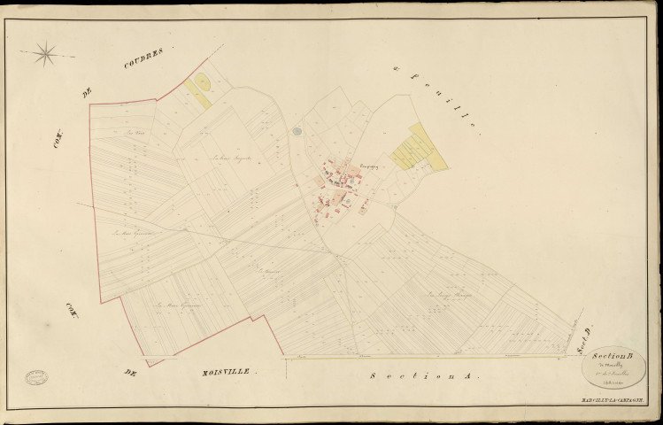 Marcilly-la-Campagne. Section B _ de Marcilly _ 1re de 2 Feuilles