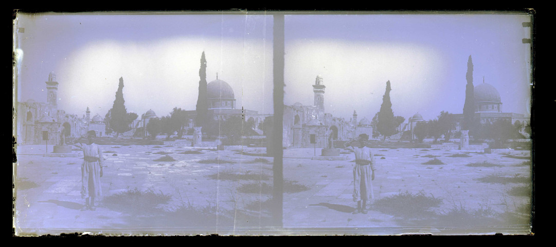 Cour intérieure de la mosquée Al-Aqsa à Jérusalem (Israël).