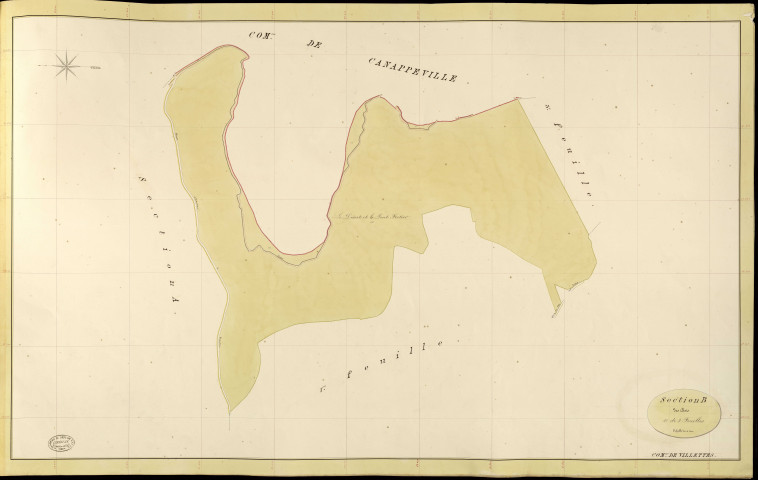 Villettes. Section B _ des Bois _ 2e de 3 Feuilles