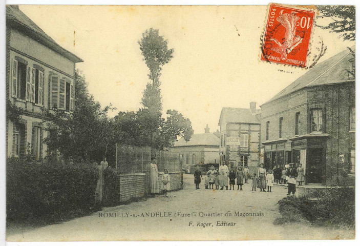Romilly-sur-Andelle. Quartier du Maçonnais.