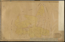 Baux-Sainte-Croix (Les). Tableau d'assemblage _ du Plan Parcellaire de la Commune des Baux Sainte Croix _ Canton de Evreux Sud - Evreux - Eure. _ Terminé sur le Terrain le 5 Octobre 1843 , sous l'administration de M. Zédé, Préfet _ M. Gaudin, Maire _ sous la Direction de M. Garnier, Directeur des Contributions directes _ M. Le Fébure, Géomètre en Chef. _ Par M. Lenglet, Géomètre de 1re classe.
