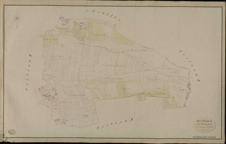 Marcilly-sur-Eure. Section A _ de la Vallée de Gratheuil _ 2e et dernière Feuille