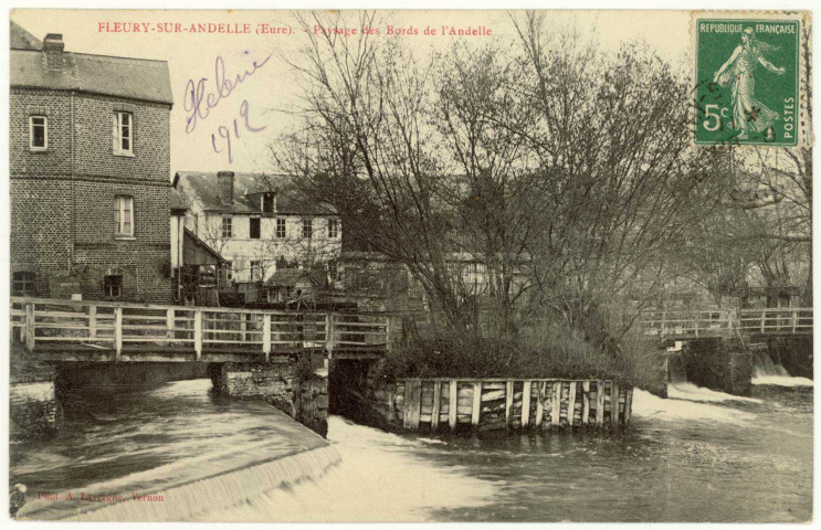 Fleury-sur-Andelle. Paysage des Bords de l'Andelle.