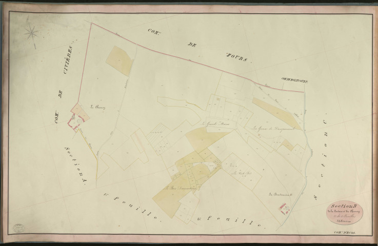 Ecos. Section B _ de la Couture et du Chesney _ 2e de 3 Feuilles