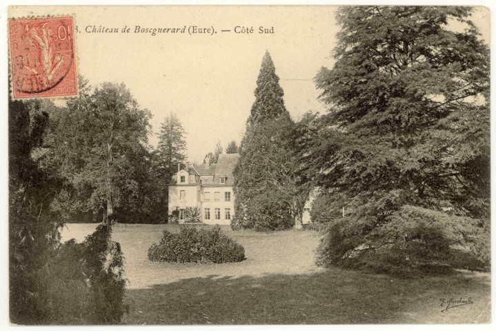Bosguérard-de-Marcouville. Château de Bosguérard -Côté Sud.