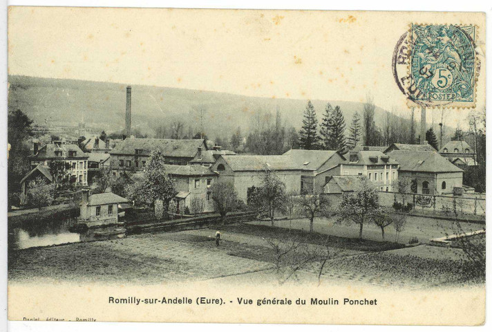 Romilly-sur-Andelle. Vue générale du Moulin Ponchet.