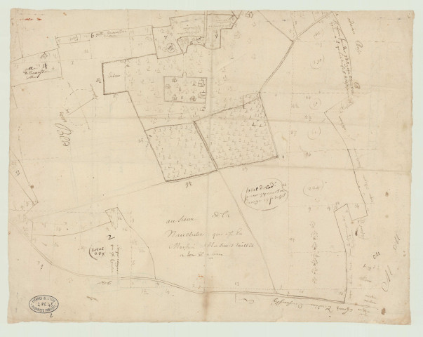 Chambord - Plans de l'ainesse de La Davière.