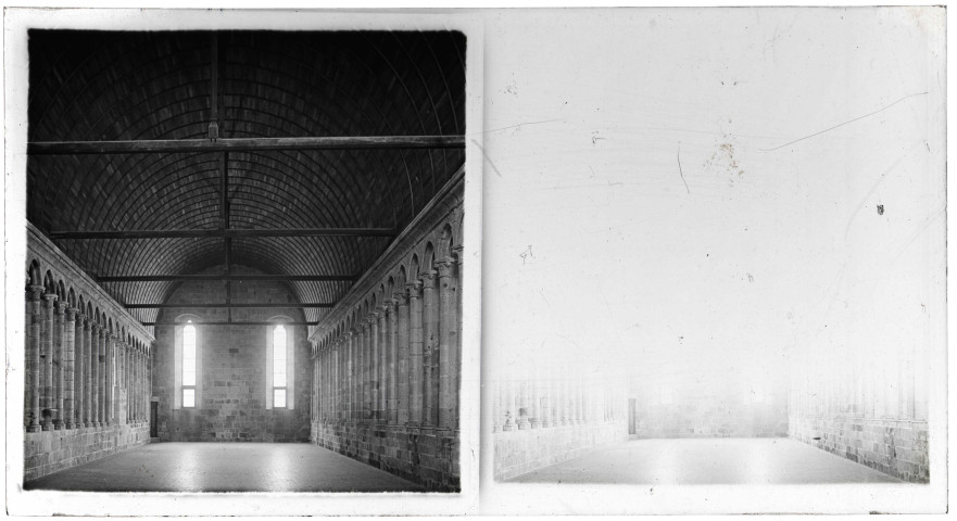 Réfectoire de l'Abbaye du Mont-Saint-Michel (Manche)