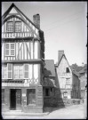 Maisons à pans de bois de Caudebec-en-Caux (Seine-Maritime).