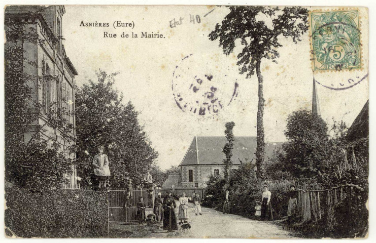 Asnières. Rue de la Mairie.