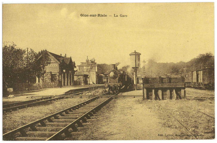 Glos-sur-Risle. La Gare.