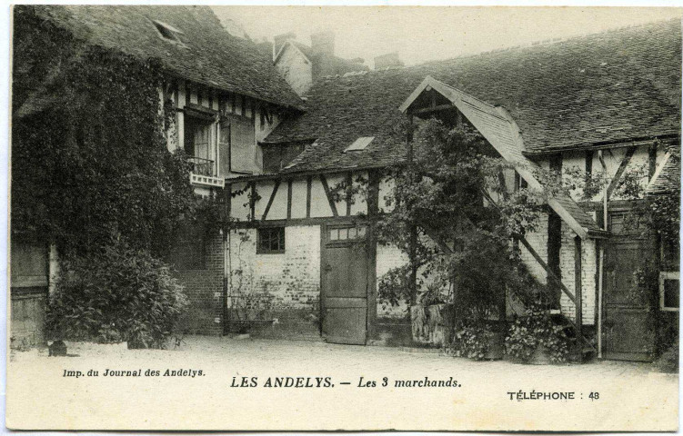 Andelys (Les). Les 3 Marchands. - Téléphone 48.