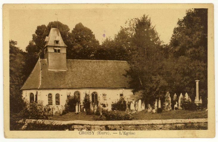 Croisy-sur-Eure. L'Eglise.