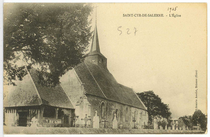 Saint-Cyr-de-Salerne. L'Eglise.