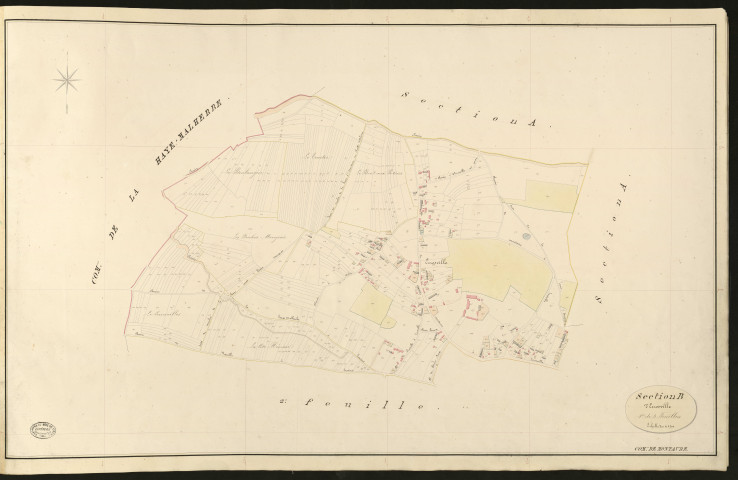 Montaure. Section B _ d' Ecrosville _ 1re de 3 Feuilles