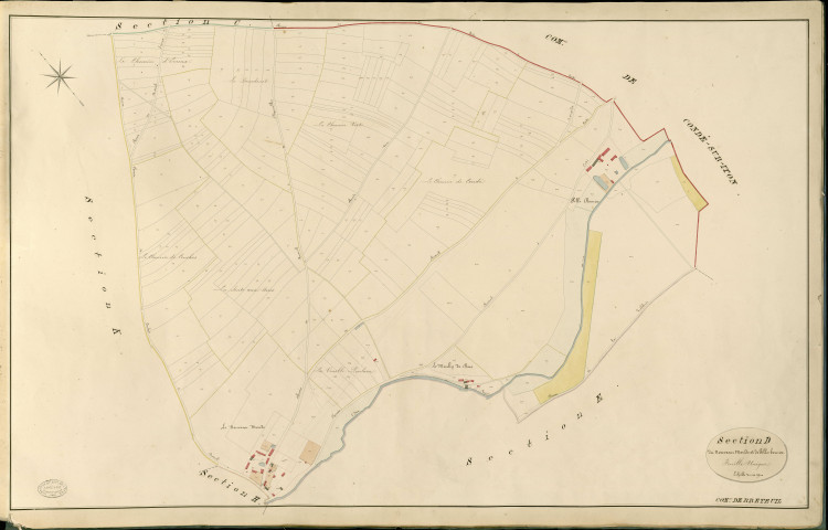 Breteuil-sur-Iton. Section D _ du Nouveau Monde et de Pille-Bourse _ Feuille Unique
