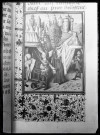 Enluminure d'un manuscrit de l'abbaye Notre-Dame de Fontenelle de Saint-Wandrille-Rançon (Seine-Maritime).