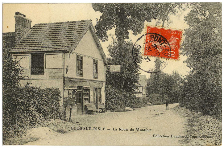 Glos-sur-Risle. Route de Montfort.