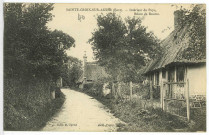 Sainte-Croix-sur-Aizier. Intérieur du pays, Route de Routot.