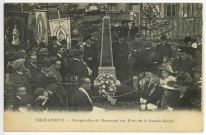 Theillement. Inauguration du Monument aux Morts de la Grande Guerre.