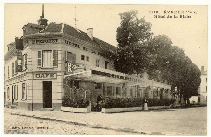 Evreux-Ville. Hôtel de la Biche.