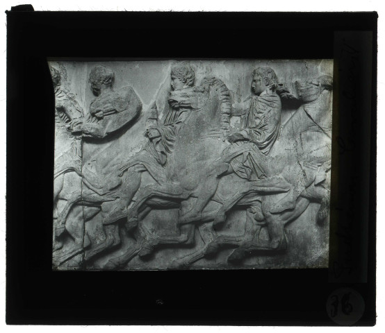 British Museum de Londres (Angleterre), frise nord du Parthénon à Athènes (Grèce) "Les Cavaliers".