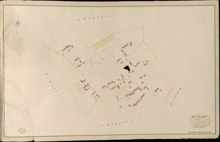 Villiers-en-Désœuvre. Section F _ de Chanu _ 4e de 5 Feuilles