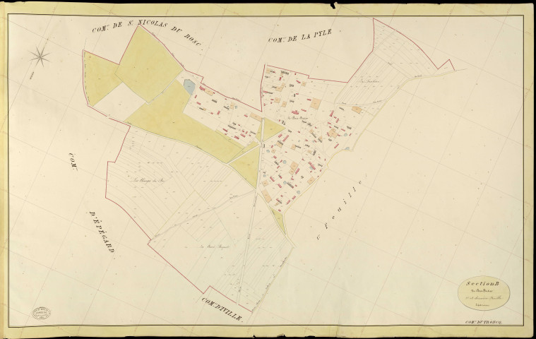 Troncq (Le). Section B _ du Bosc Fortier _ 2e et dernière Feuille