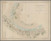 Cours de la Seine Du Hameau de L'Ormais à Andé - "Plan topographique du cours de la Seine de la ferme de l'Ormais jusqu'au moulin d'Andé. Feuille n° 22".