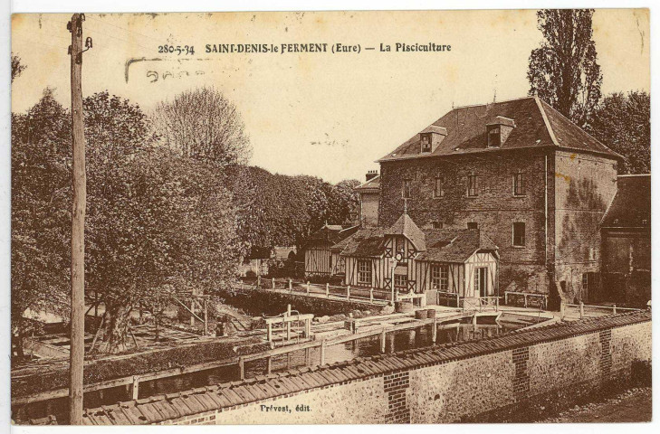 Saint-Denis-le-Ferment. La Pisciculture.