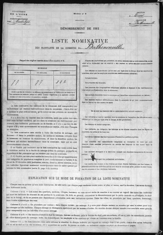 BERTHENONVILLE 1911