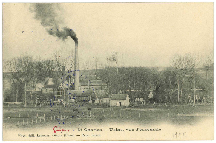 Gisors. St-Charles - Usine, vue d'ensemble.