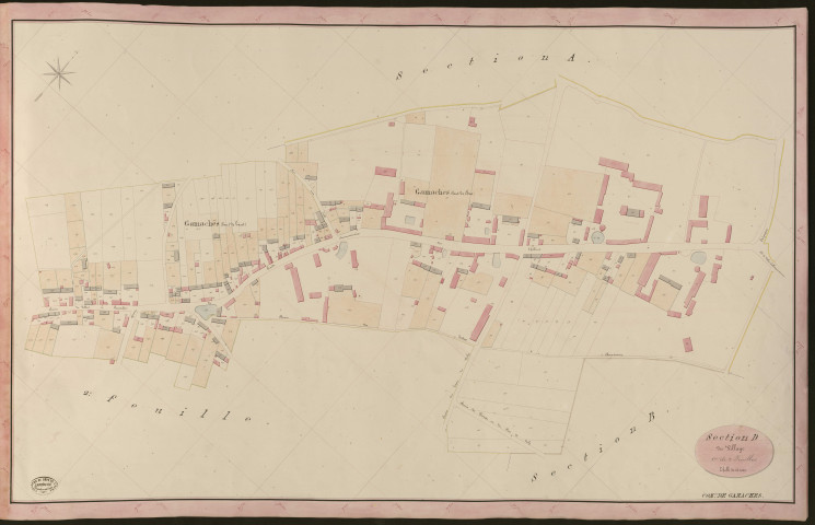 Gamaches-en-Vexin. Section D _ du Village _ 1re de 2 Feuilles