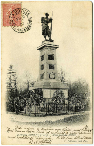 Seine-Maritime. Maison Brulée (Eure) - Monument du Mobile.