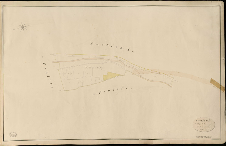 Vernon. Section B _ de l'Eglise de Vernonnet _ 1re de 6 Feuilles