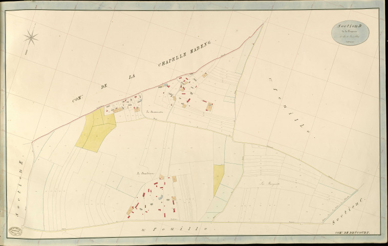 Drucourt. Section D _ de la Duquerie _ 2e de 3 Feuilles