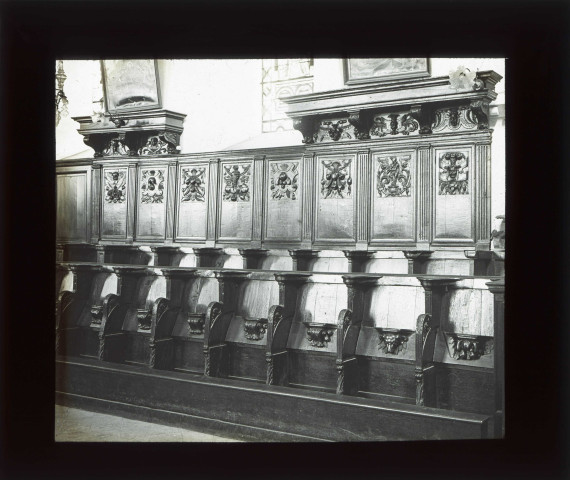 Stalles de l'église de Pont-Saint-Pierre (Eure).