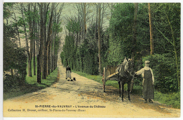 Saint-Pierre-du-Vauvray. L'Avenue du Château.