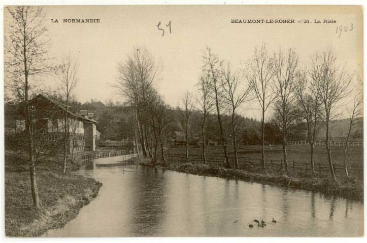 Beaumont-le-Roger. La Risle.