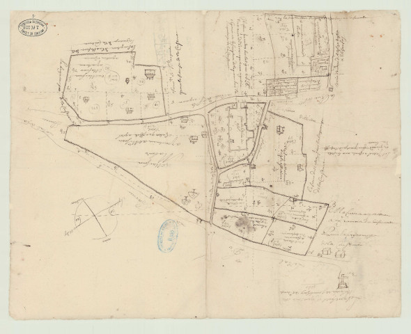 Glos-la-Ferrière – Couvains – Saint-Pierre-de-Sommaire (Orne) - Plans de la Seigneurie de Glos *