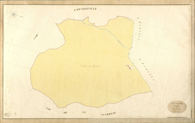Chapelle-du-bois-des-Faulx (La). Section A _ de l'Eglise _ 1re de 5 Feuilles