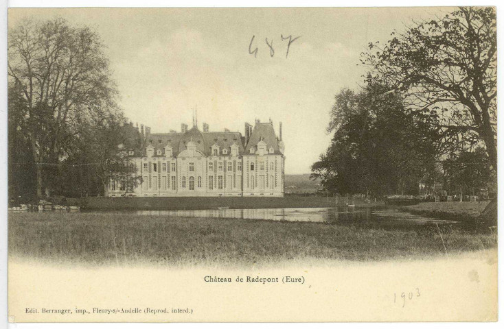 Radepont. Château de Radepont (Eure).