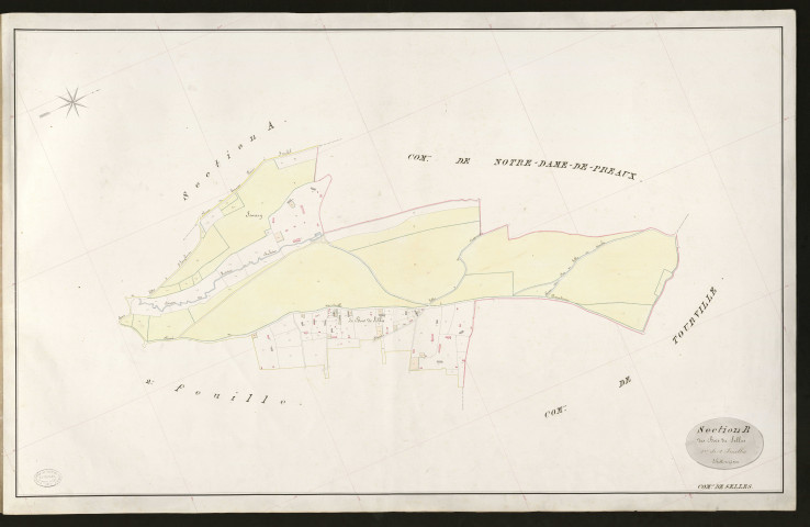 Selles. Section B _ des Bois de Selles _ 1re de 2 Feuilles